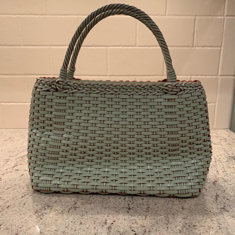 Cole Haan wicker handbag